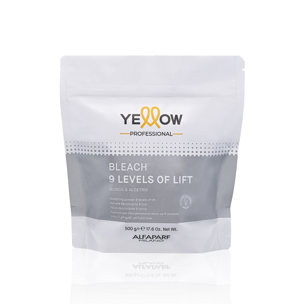 DECOLORANTE YELLOW BLEACH POWDER 9 LEVELS POUCH 500g