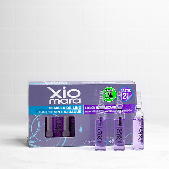AMPOLLETA SEMILLA DE LINO SIN ENJUAGE XIOMARA 12PZ
