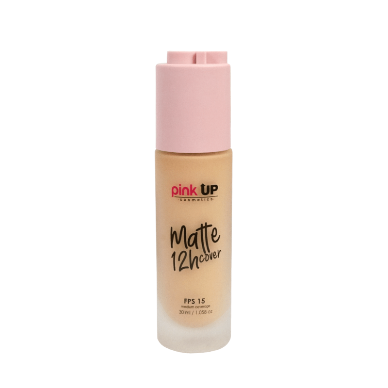 MAQUILLAJE LIQUIDO MATE TRUE BEIGE 400 MATTE 12 HRS.PINK UP PKMHR400 (7502295831145)