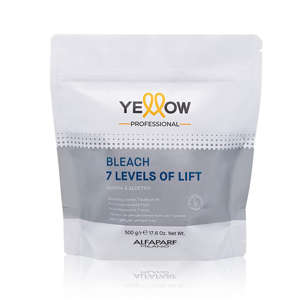 DECOLORANTE YELLOW BLEACH POWDER 7 LEVELS POUCH 500g