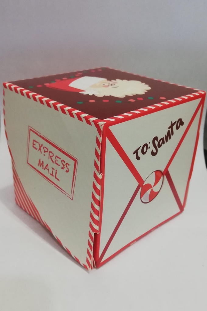 CAJA DE REGALO CUBO NAVIDAD CR007