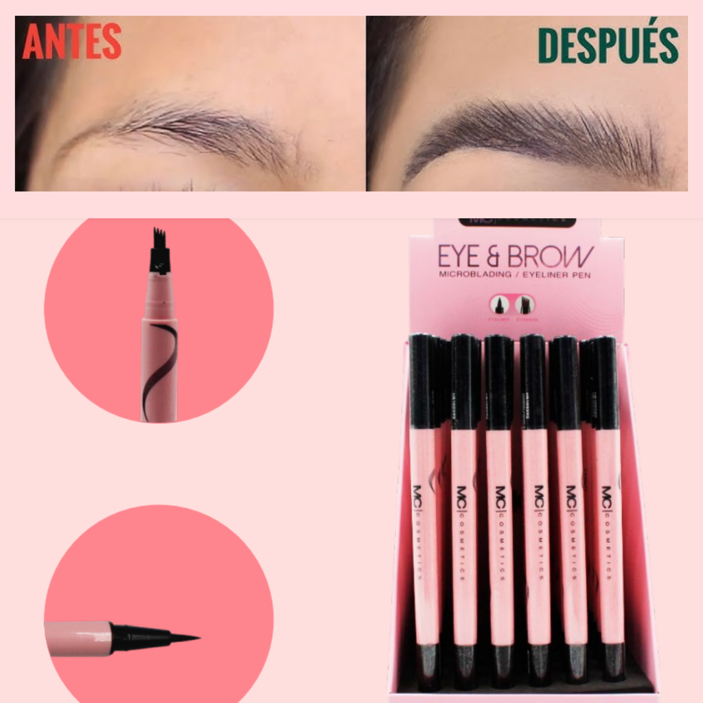 LAPIZ DE CEJA EFECTO MICROBLANDING MC COSMETICS HB102292 (36PZ)