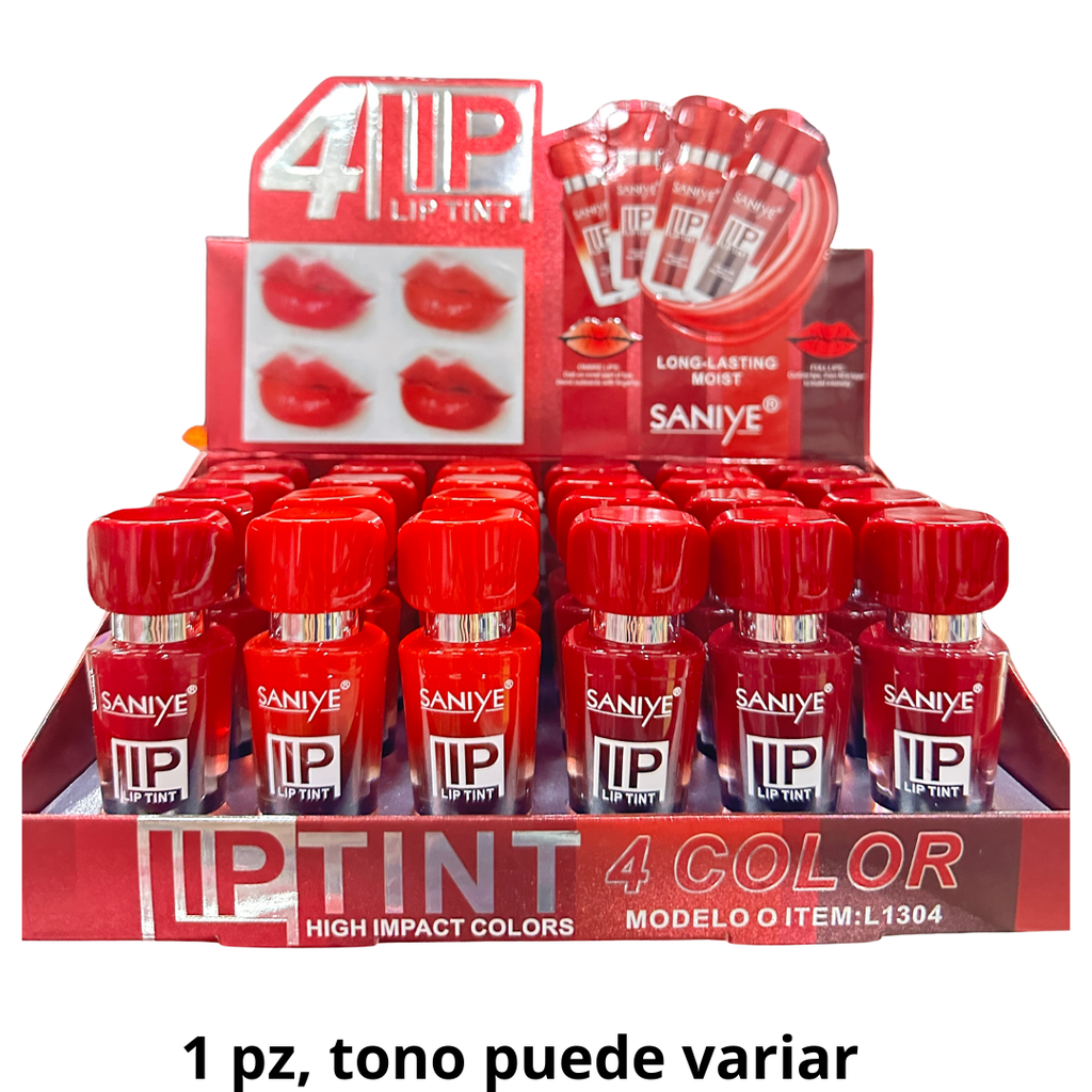 LIP TINT 4 COLOR SANIYE L1304 (24P)