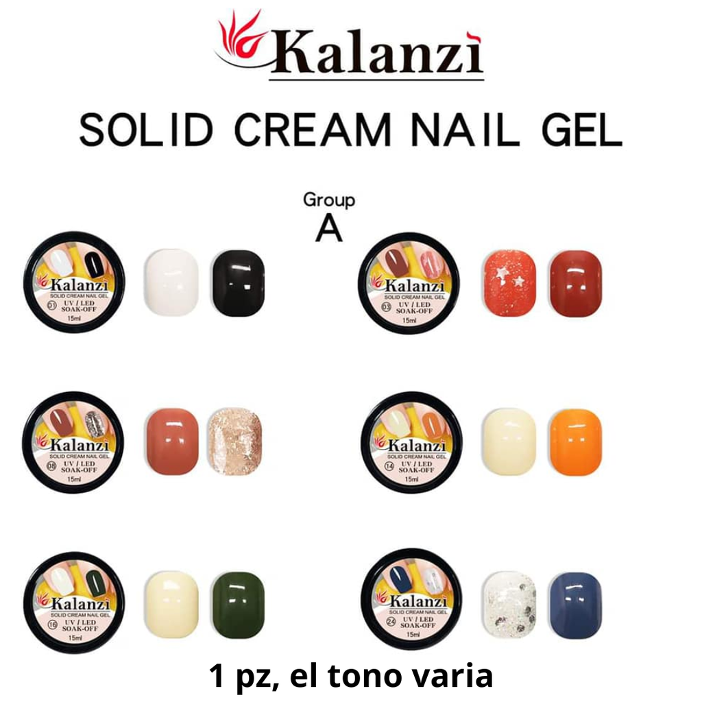 GEL SOLIDO Y PAINTING 2 EN 1 KALANZI DIFERENTES COLORES 15ML