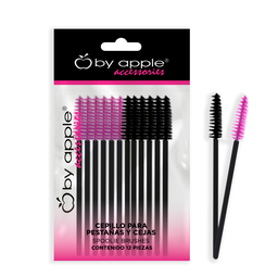 [7503034599098] CEPILLO PARA CEJAS Y PESTAÑAS BY APPLE (PQT 12 PZ) 10CM 50510