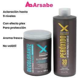 [7501846504873] JGO DECOLORANTE 500G+PEROXIDO BLONDXPERT AZUL XIOMARA