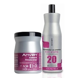 [7506115651883] KIT DECOLORANTE 350GR+PEROXIDO 1L ANVEN