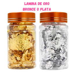 [KLZ-Y022] FRASCO DE LAMINA DE ORO PLATA O BRONCE KALANZI