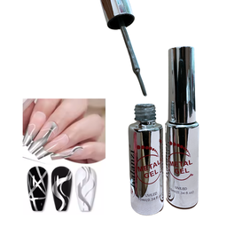 [KLZ-Q060P] GEL LINER DE METAL PLATA KALANZI
